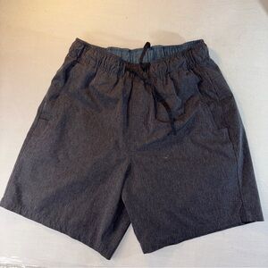 Eddie Bauer Gray Athletic Shorts with Elastic Waistband Mens Med